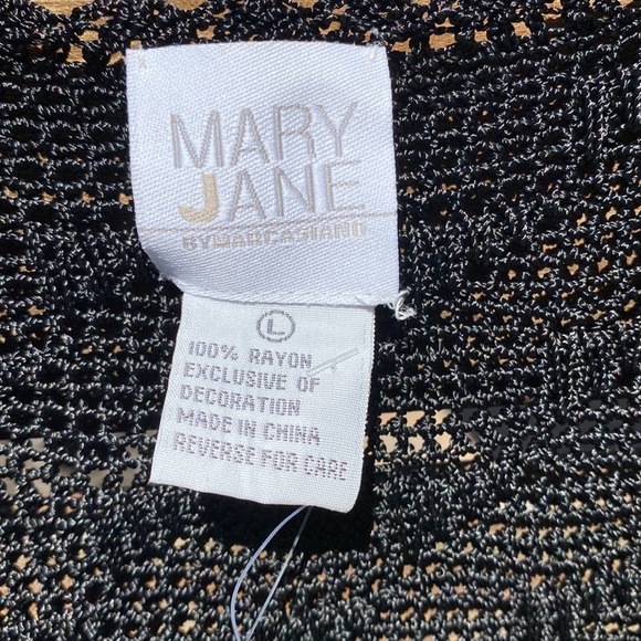 Vintage Mary Jane Marcasiano Crochet Top and Cardigan Set - L - Picture 7 of 11